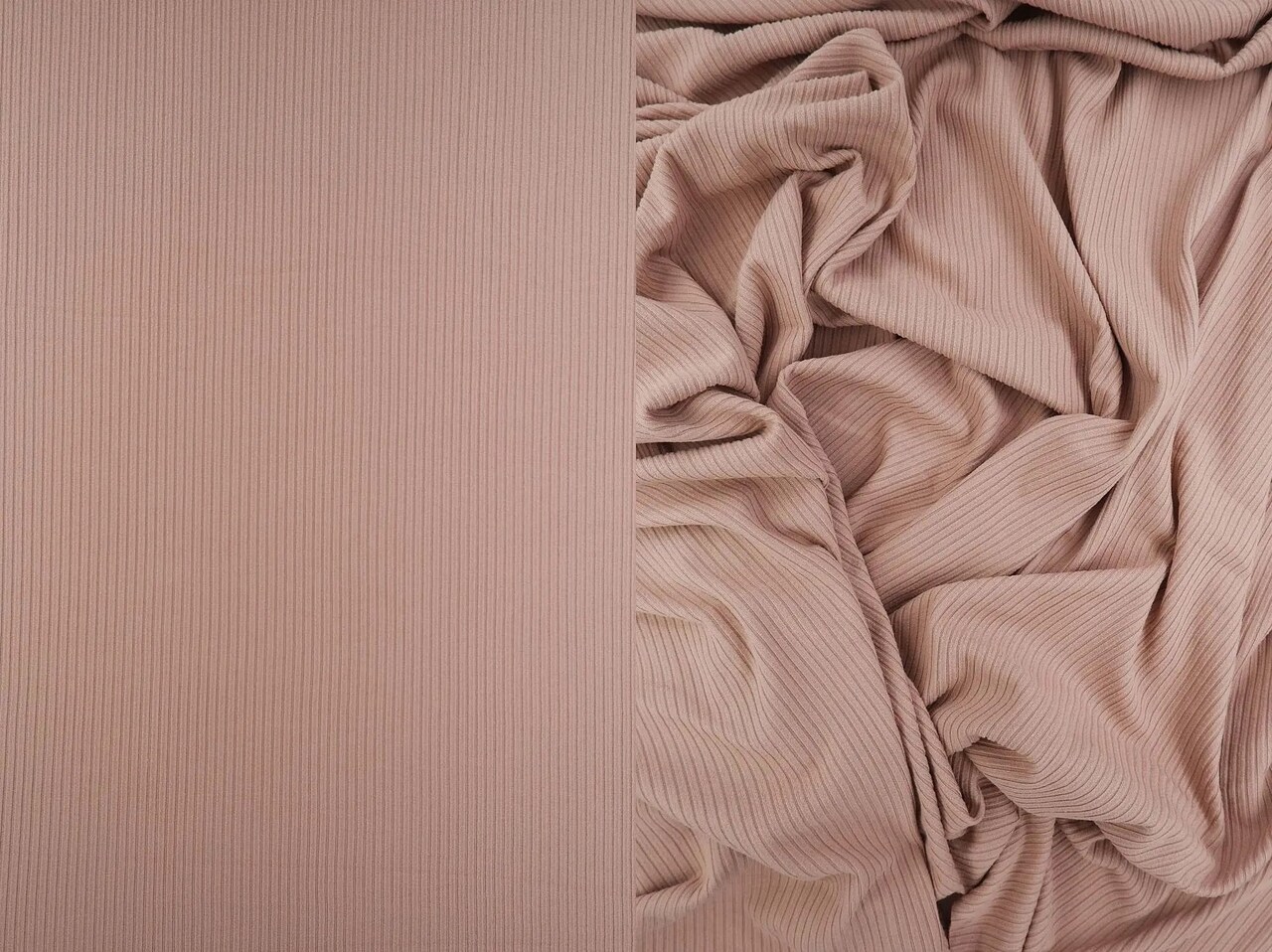 Soft & Stretchy Rib Knit Fabric 58/60" Width, Perfect for Casual & Activewear